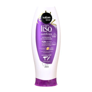 Salon Line Creme Defrizante Protetor Térmico Meu Liso Antifrizz - 200ml em Oferta na Shopee