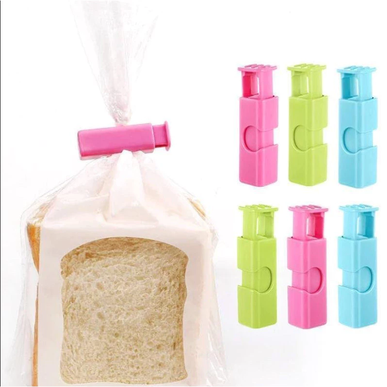 Clipe de vedação multifuncional, sacos plásticos para lanches, pão, etc., para evitar umidade e manter o frescor