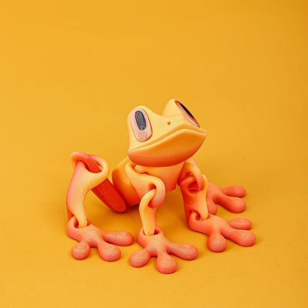 Brinquedo De Geladeira De Sapo Magnético Impresso Em 3D
