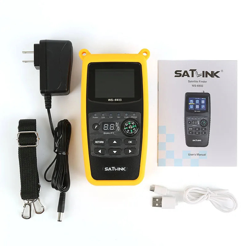 Satlink Receptor De Satélite WS-6933 2.1 Polegadas Lcd Display DVB-S ...