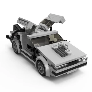 De Volta À Máquina De Tempo Futurado Compatível Com Os Campeões Técnicos Lego De Velocidade De Descoloração De Carros MOC Supercarros Blocos De Tijolos Brinquedos