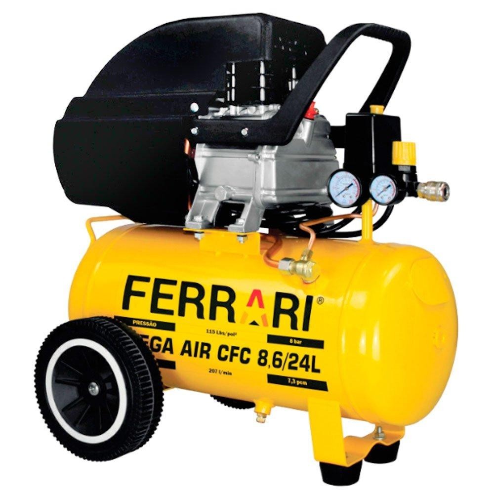 Compressor de Ar Ferrari Mega Air CFC 8,6 Pés 24L 2HP 110V | Shopee Brasil