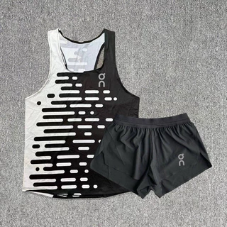 On Sports Track and Field Training Vest Shorts Set Men's Sports Quick-Drying Fitness Running Three-Point Marathon Racing Suit Fashion sportswear
