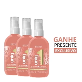Kit Revlon 3 Uniq One All In One Curls Treatment 230ml + Brinde Exclusivo