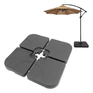 Contra Peso Base De Ombrelone Lateral 4 Peças 60 Litros Luxo em Oferta na Shopee