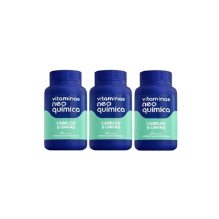 Kit 3x Vitaminas Cabelos E Unhas 60 Cápsulas - Neo Química