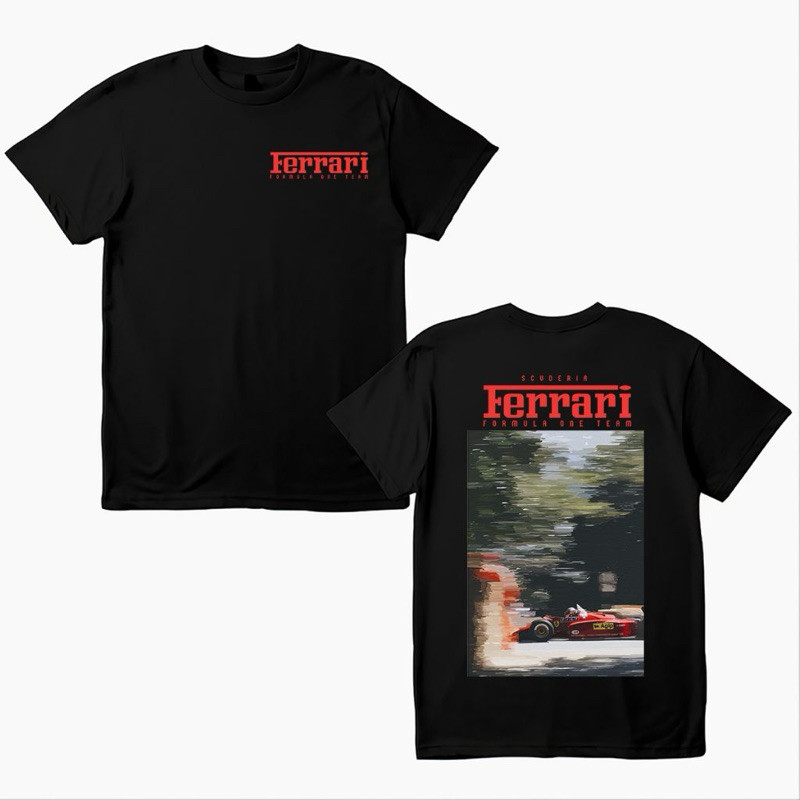 Camiseta Básica Ferrari F1 Corrida Turbo Speed Envio Rápido Lançamento