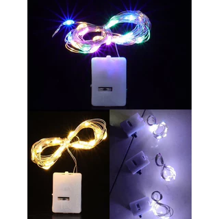 2,4,10 Fios De Led Bateria Fada Para Decoração de 2 metros