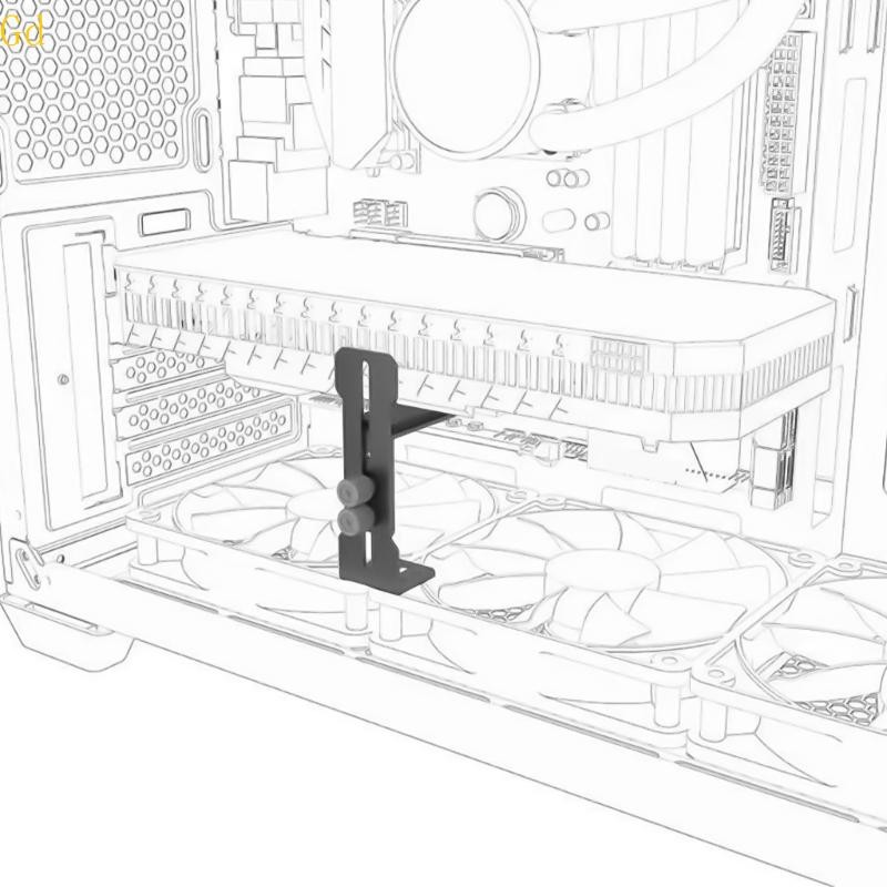 Gd Ajustável Alumínio Placa Gráfica GPU Sags Suporte Vídeo