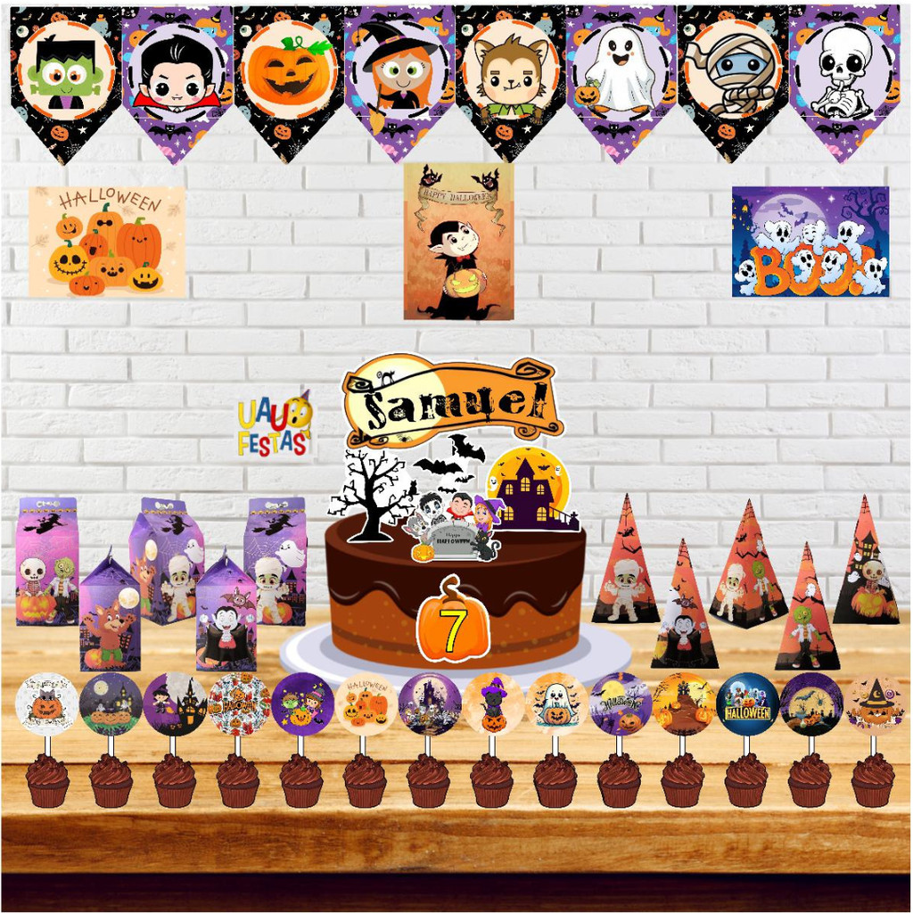 Kit Festa Só um Bolinho - Halloween Cute