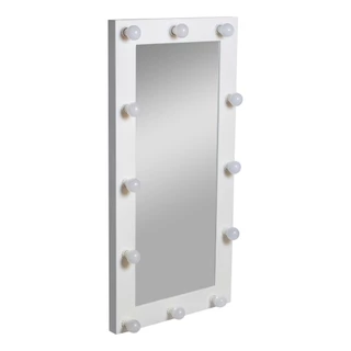 Espelho Moldura Camarim Completa 12 Lampadas Branco