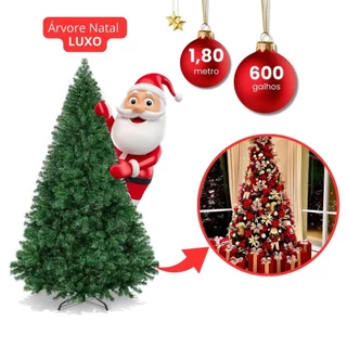 Arvore De Natal Luxo Pinheiro 1,50 Metro 400 Galhos Decoração
