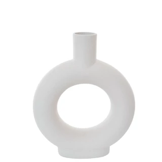 Vaso Grécia Naxos Nude 27x13Cm Cerâmica em Oferta na Shopee