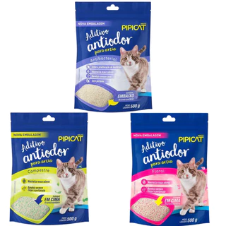 Kit Misturado Aditivo Antiodor Kelco Pipicat Campestre/Floral/Antibacterial 500g
