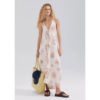 Vestido Midi Estampado Hering