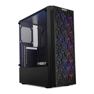 Gabinete Gamer Mancer Hexer 2, Mid-Tower, Lateral de Vidro, Com 3 Fans, Preto, MCR-HX2-BK-3F em Oferta na Shopee