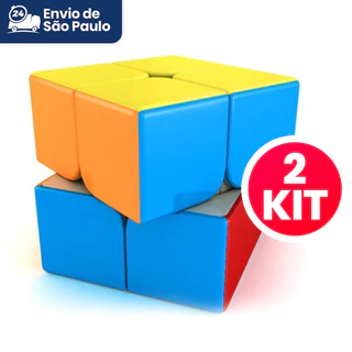 Kit com 2 Cubos Mágicos Moyu Rubik 2X2 - 50mm, Alta Velocidade, Adesivos Duráveis em Oferta na Shopee