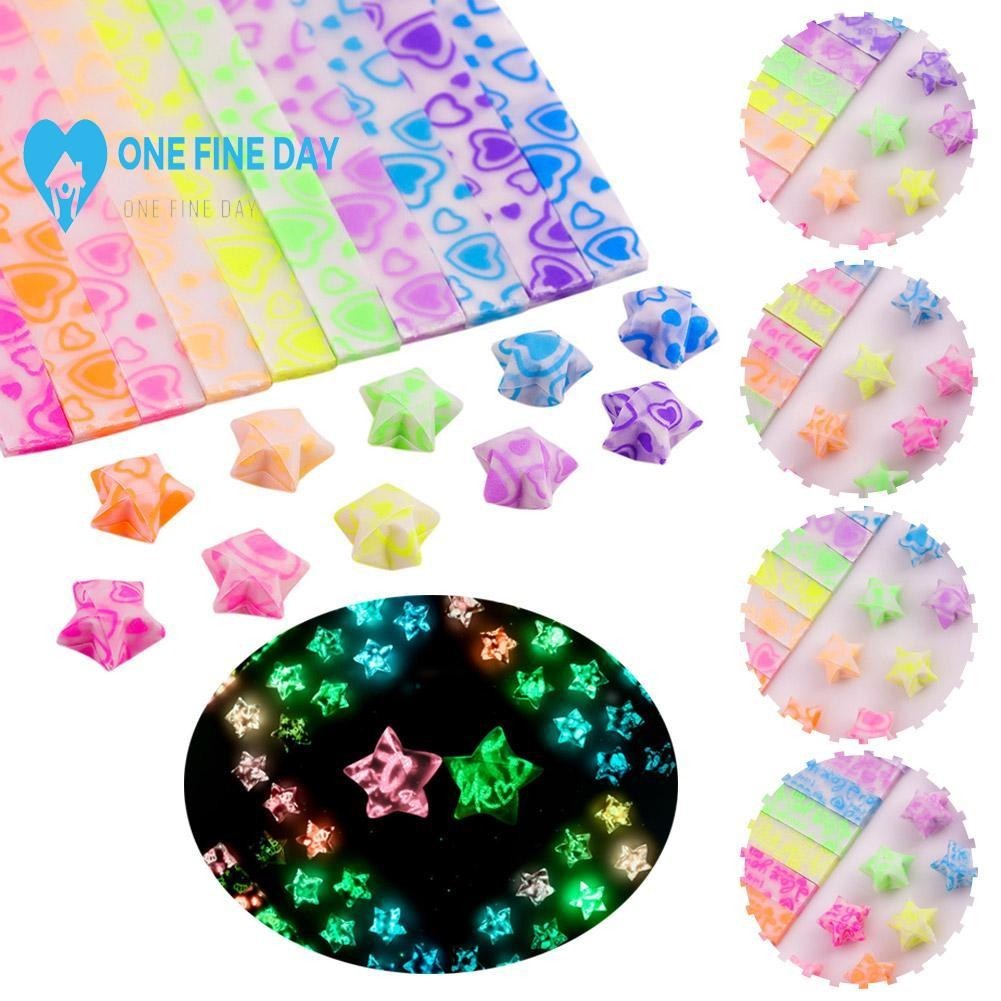 10 Cores 210 Folhas Noctilucent Star Origami Tiras De Papel Diy Lucky ...