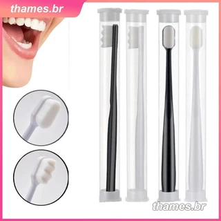 Escova de dentes ultrafina milhão nano cerdas macias adulto escova de dentes limpeza profunda portátil viagem limpa a cavidade oral ferramenta thames