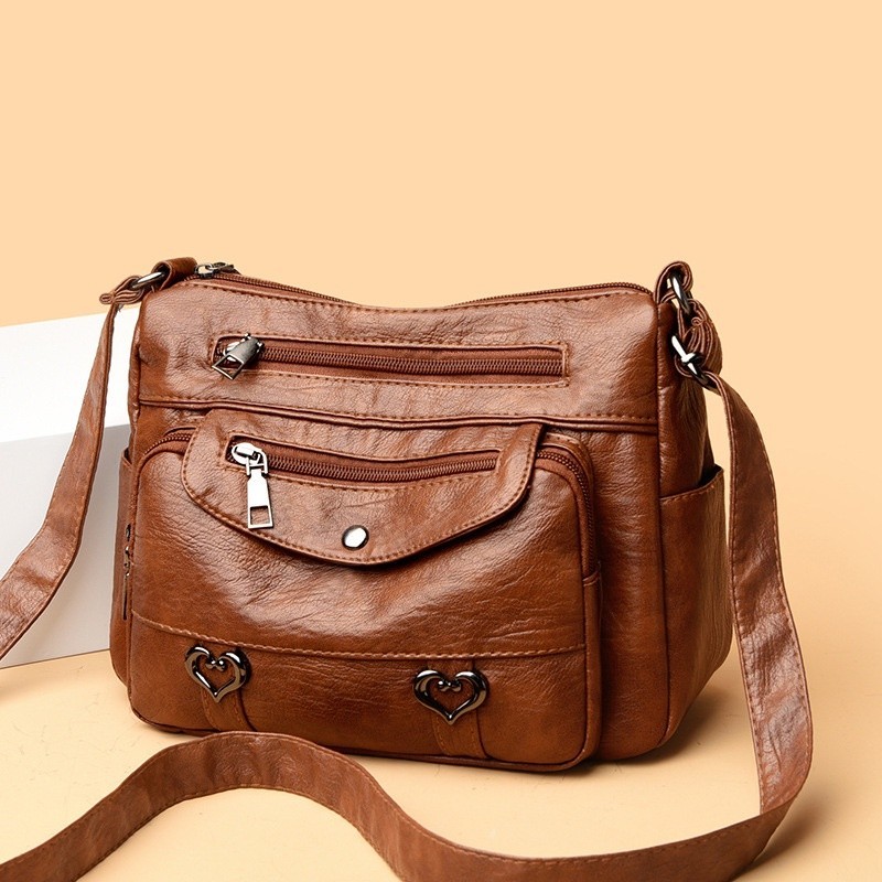 Crazy bag Saco De Lazer Travessa , Ombro Simples , Bolsos Múltiplos Da Mãe