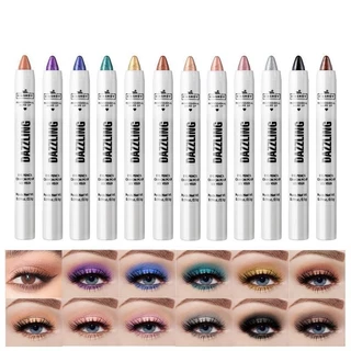 Caneta de Sombra de Olhos Caneta de Bicho-da-seda Multicolor Destaque Brilhante Espuma de Pérola de Sombra de Longa Duração à prova d