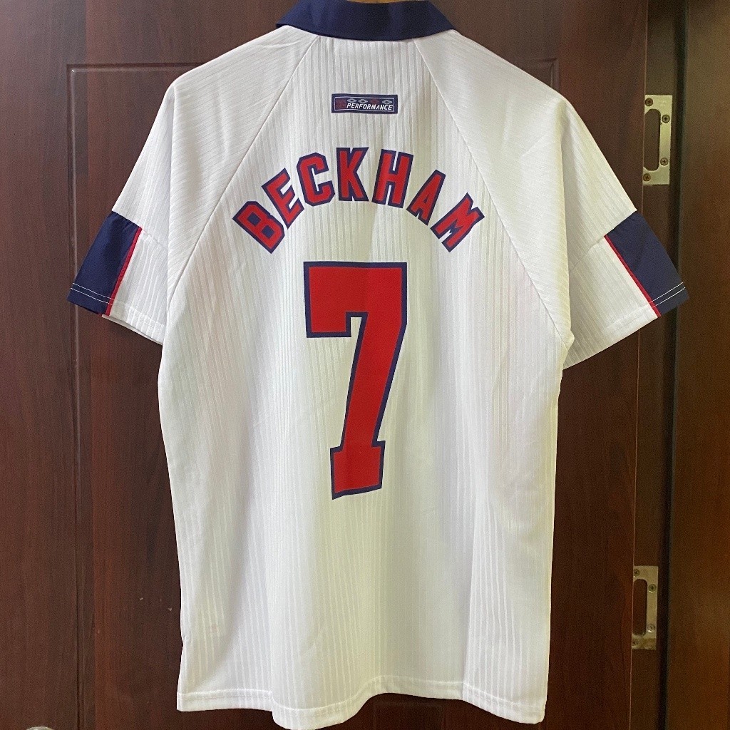 Camiseta 1998 7 Beckham Retro