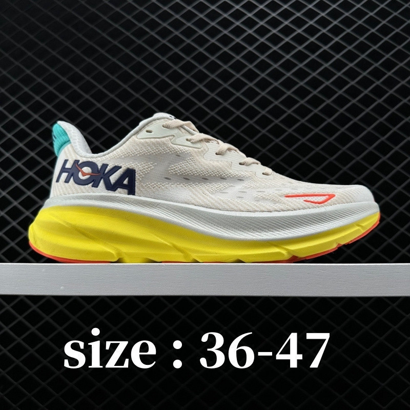 Hoka um 64/9 masculino e profissional whita tênis esportivos, saiz 36-47 tênis grande extra