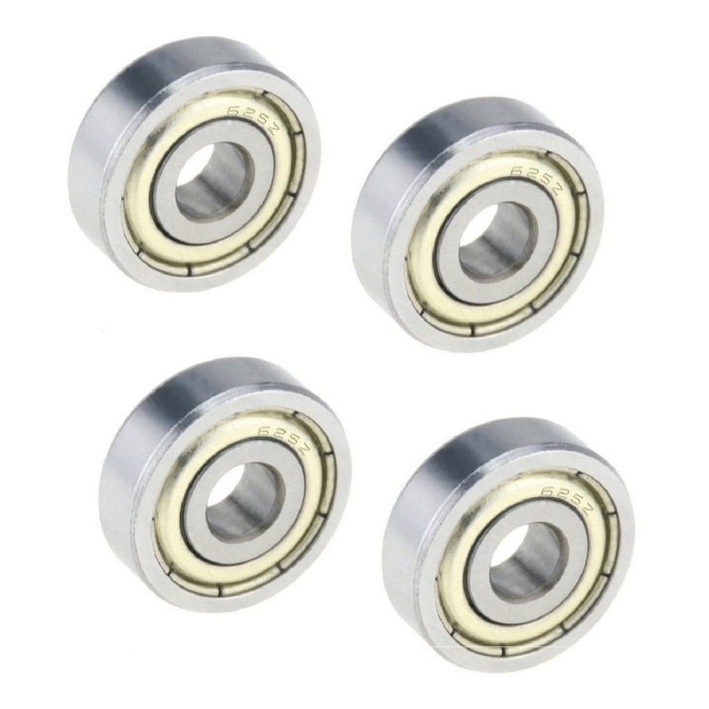 KIT Com 4 Rolamentos 625zz 5x16x5mm Aço Carbono 625 Micro Mini Furo 5mm ...