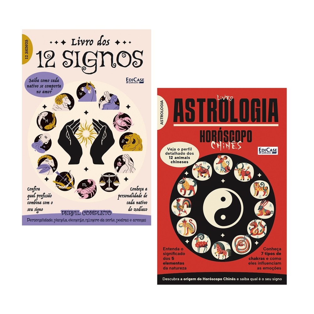 Kit 2 Livros Astrologia ed.01 - 200 págs. | Shopee Brasil