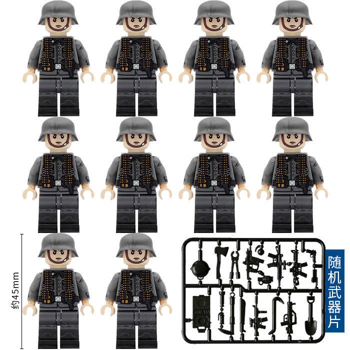 Montagem Educacional Minifigure da Polícia Municipal Bloco de Construção Doll Boy Toy Gift Compatível com Arma Lego Doll