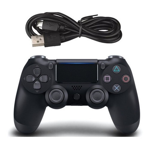 Controle Joystick Console Sem Fio Compatível Vídeo Game Pc Cor Preto Wei Controle Sem Fio