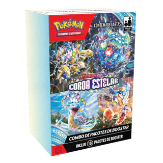 Pokémon Coroa Estelar mini booster box Combo de Booster