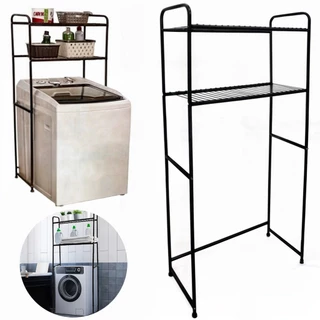 Rack Estante Lavanderia Maquina de Lavar Preto Organizaçao Prateleira Aço Cortelux
