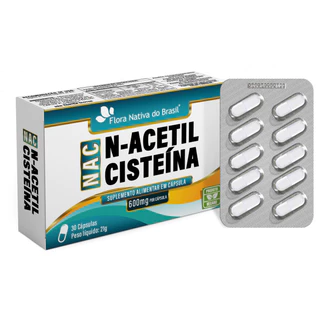 NAC N-Acetilcisteína (600mg de N-Acetilcisteina) 30 VCAPS - NOVO