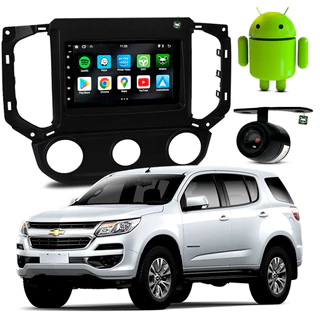 Kit Central Multimidia Android 7 Pol Blazer 2012 2013 2014 2015 2016 Ar Analógico