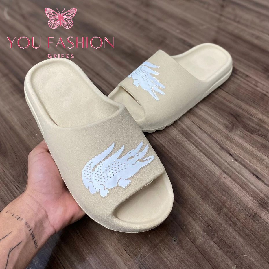 CHINELO SLIDE CONFORTÁVEL LACOSTE - MODELO NUVEM masculino e feminino ...