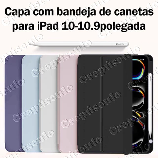 Crepúsculo Capa Silicone com bandeja de canetas protetora magnética Para iPad 10 (2022) -10,9 polegadas
