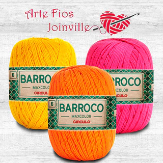Barroco MaxColor nº 6 400g Círculo Crochê Tricô em Oferta na Shopee