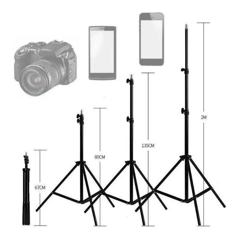 Tripé Para Iluminação Led 2.1 Metros Universal Tik Tok Celular Ming