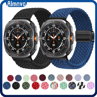 Pulseira De Nailon Tecido Para Samsung Galaxy Watch Ultra Pulseira De Magnético Masculino Para Samsung Galaxy Ultra 47mm