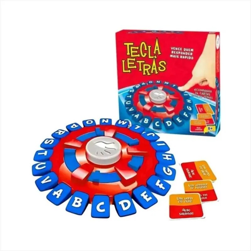 Jogo de Tabuleiro Tecla Letras Stop 10 segundos Braskit | Shopee Brasil