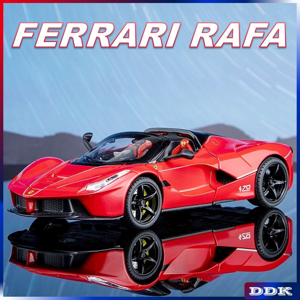 1:22 Modelo de Carro Ferrari RAFA Diecast Metal Union Som e Luz ...