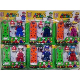 Brinquedo Infantil Kit Com 6 Mini Bonecos Super Mario Bros e Luigi Coleção Mais Acessórios Incluído em Oferta na Shopee