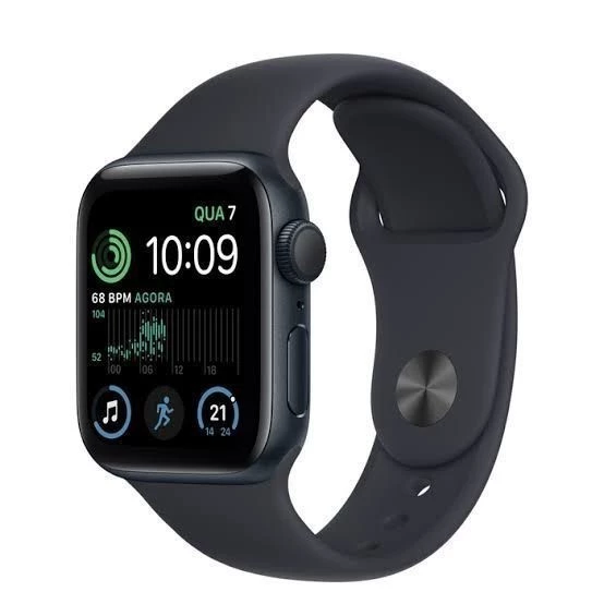 Fone sem fio + Apple Watch SE 2 Geração 44mm 40mm GPS 1 ano De Garantia Apple