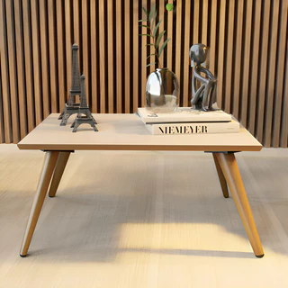 Mesa De Centro Retangular Moderna Para Decoração Sala De Estar Com Pés Palitos Varias Diversas Cores