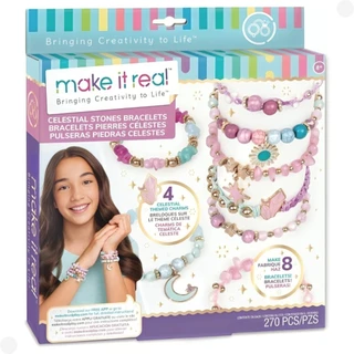 Fashion Dreams Pulseiras de Pedras Celestiais - Kit de Artesanato Infantil F0151-4 - Fun