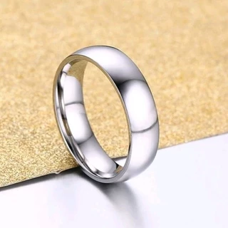 Promoção Anel liso, prata, basico, 4mm tradicional, anatômico, Anel de namoro, Anel Compromisso, Aliança de Compromisso em Aço Inox