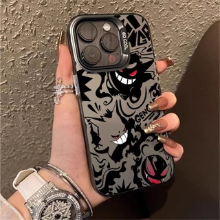 Capa Para Xiaom Mi 13T 12T 11 Lite 5G POCO X3 Pro X6 F4 X5 C50 C51 M6 4G Celular Pokemon Gengar Moda Padrão Laser IMD Anime Acrílico Duro À Prova De Choque