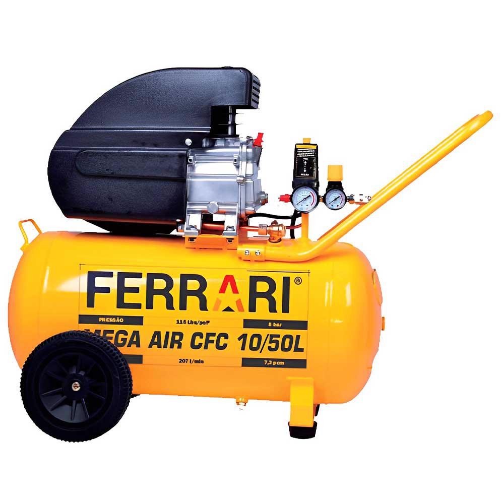 Compressor Ar Direto Mega Air 2,0 HP CFC 10/50L FERRARI