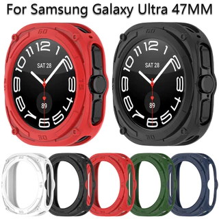 Capa Protetora De Silicone Para O Relógio Samsung Galaxy Watch 7 Ultra TPU Macia Acessórios 47mm